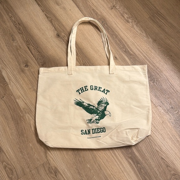 THE GREAT. Handbags - NWOT THE GREAT CREAM CANVAS TOTE